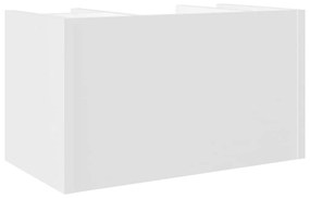 Organizador de secretária 44,5x24x25cm derivados madeira branco