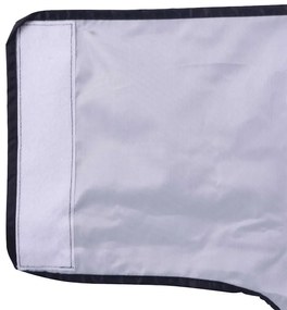 Capa de chuva para cães com tiras reflectoras azul-marinho 4XL