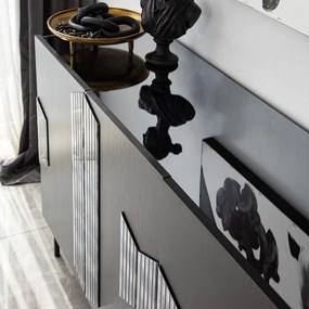 Console Vienna – Preto – 180 cm x 80 cm x 40 cm