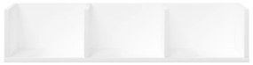 Armários de parede 2 pcs 75x18x16,5 cm derivados madeira branco