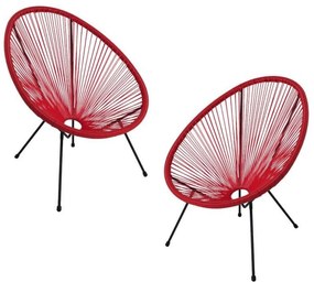 Packs 2 Cadeiras Karibic - Vermelho