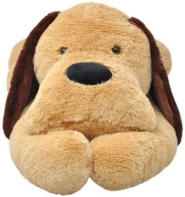 Cão de peluche castanho 160 cm