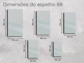 Espelho com moldura B8 56×100