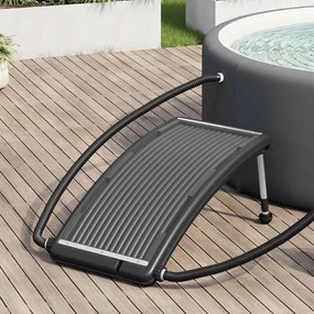 vidaXL Painel de aquecimento solar curvo para piscina 110x65 cm