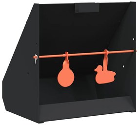 vidaXL Apanha-chumbos Preto 31 x 23 x 31,5 cm Aço