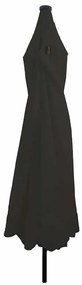 Guarda-Sol com Luzes LED ø395x245 cm Preto