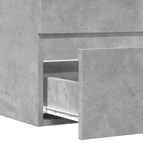 Móvel casa de banho 60x38,5x45 cm deriv. madeira cinza cimento