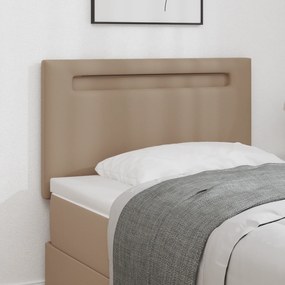 Cabeceira vidaXL Design Simples Cappuccino 100 cm Couro Sintético