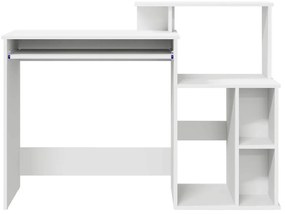Mesa com Armazenamento Branca 120.5x44x88.5 cm Madeira Reconstituída