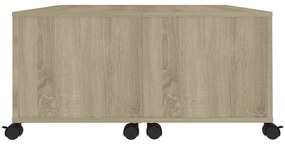 Mesa de centro 75x75x38 cm contraplacado carvalho sonoma