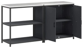 Conjunto de Armazenamento de Cozinha 2 pcs Antracite