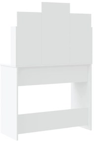 Toucador com luzes LED 96x40x142 cm branco
