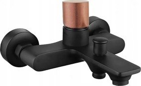 Mexen Royo One misturadora de banheira, preto/ouro rosa - 72230-76