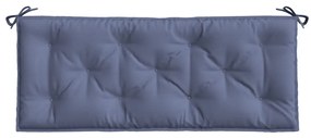 Almofadões banco jardim 2 pcs 120x50x7cm oxford azul-marinho