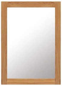 Espelho 50x70 cm madeira de carvalho maciça