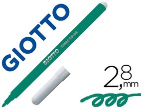Marcador Giotto Turbo Color Lavavel com Ponta Bloqueada Unicolor Verde Escuro