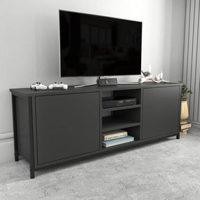 Móvel TV Otis – Preto Antracite – 140 cm x 35,3 cm x 50,8 cm