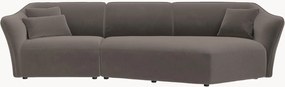 Sofá modular em veludo Flora (5 lugares)