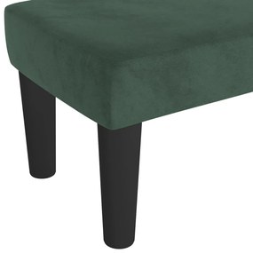 Banco 70x30x30 cm veludo verde-escuro