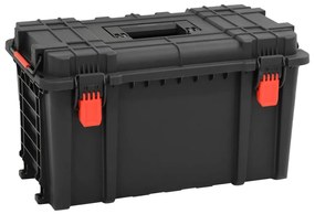 vidaXL Mala de viagem portátil 57x35x32,5 cm PP preto