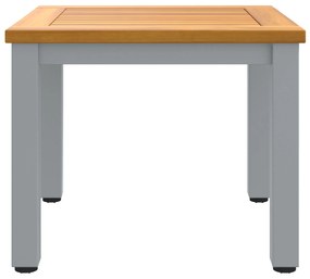 Mesa Lateral de Jardim 45x45x38 cm em Madeira de Acácia Sólida