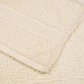 Toalhas de bidé 2 pcs 30x50 cm 360 gsm 100% algodão creme