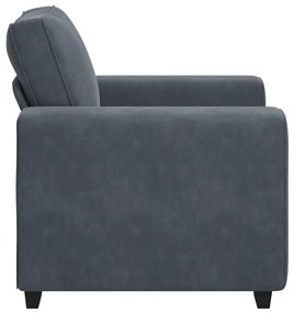 Poltrona 60 cm veludo verde-escuro