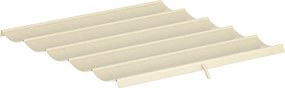 Outsunny Cobertura para Pérgola 2,5x2,55cm Teto de Substituição Retrátil para Pérgola com 10 Orifícios de Drenagem Creme | Aosom Portugal