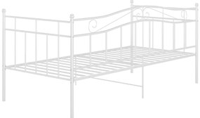 Sofá-cama 90x200 cm metal branco