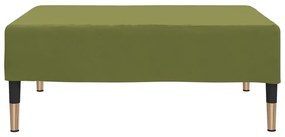 Apoio de pés 78x56x32 cm veludo verde-claro
