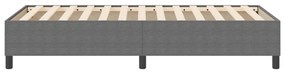 Cama Box Spring Cinza Claro 90x200 cm Tecido Cotelê