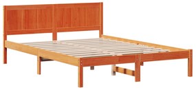 Estrutura de Cama Castanha Encerada Castanha Encerada