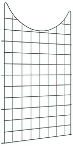 vidaXL Conjunto de Cerca para Lago 8 pcs Verde 50 x 80 cm Aço