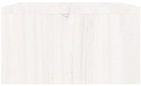 Suporte para monitor 100x27x15 cm pinho maciço branco