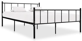 Estrutura de cama 180x200 cm metal preto