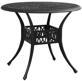 5 pcs conjunto de bistrô alumínio fundido preto