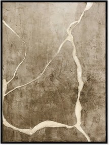 Impressão em tela pintada à mão emoldurada Vibranium