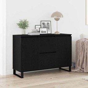 Buffet vidaXL Carvalho Preto 104x35x70 cm Madeira Compensada