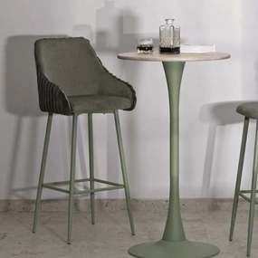 CONJUNTO DE 2 BANCOS DE BAR ALASKA VERDE 52X46X111 CM (ALTURA DO ASSENTO 78 CM)