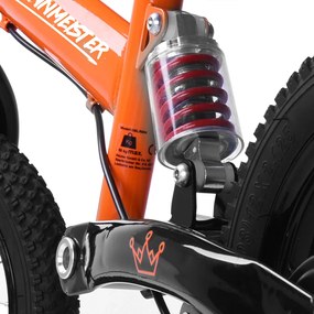 Bicicleta de equilíbrio para crianças 94 x 46 x 60 cm cor de laranja