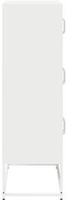 Aparador alto 68x39x123 cm aço branco