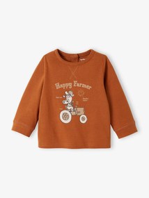 Oferta do IVA - Camisola "farmer", de mangas compridas, para bebé ferrugem