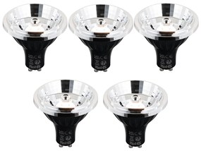 Conjunto de 5 Lâmpadas LED GU10 Inteligentes Reguláveis AR70 6W 500 lm 2200 - 6500K