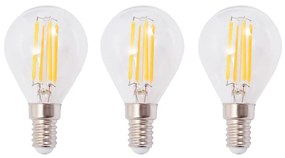 Candeeiro de teto com 3 lâmpadas filamentos LED 12 W