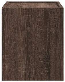 Mesas de cabeceira de parede 2pcs 45x30x35 cm carvalho castanho