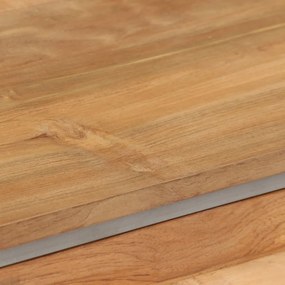 Móvel de TV em teca reciclada e aço 120x30x40 cm
