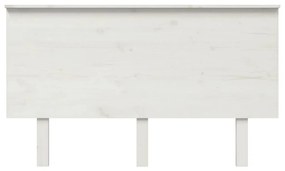 Cabeceira de cama 184x6x82,5 cm pinho maciço branco