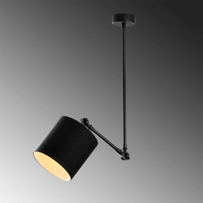 Candeeiro Chandelier Abajur – Preto – 52 x 52 cm