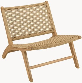 Poltronas de jardim em madeira de teca Valeria, conjunto de 2