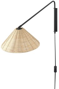 Candeeiro de parede em rattan natural PALENA Beliani